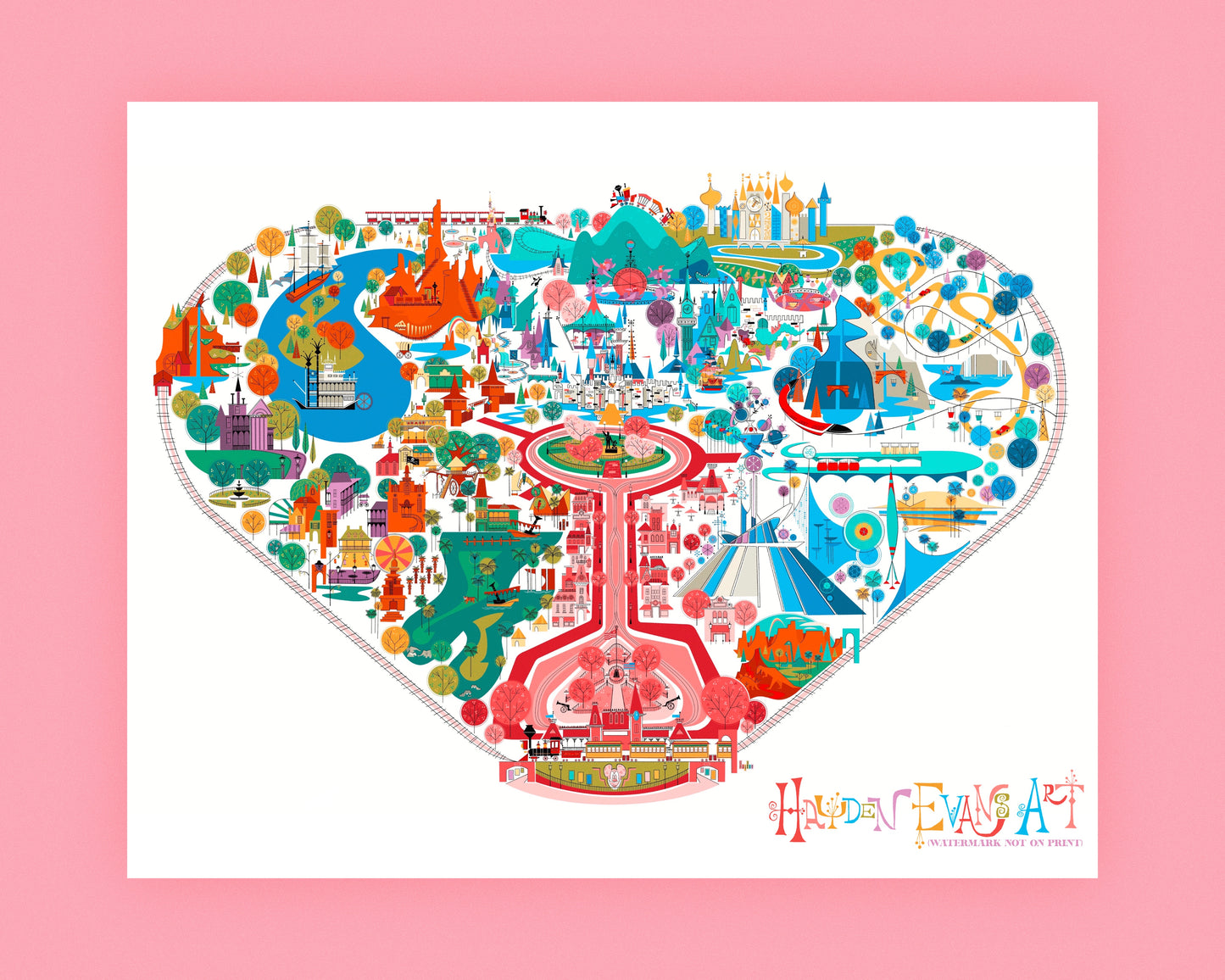 “Happiest Place” Fun Map