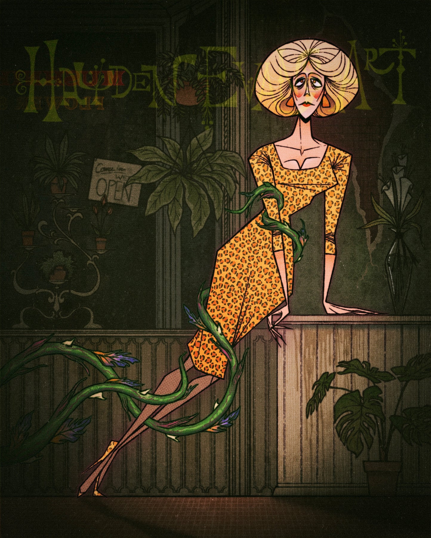 Attack of the Killer Plant Print