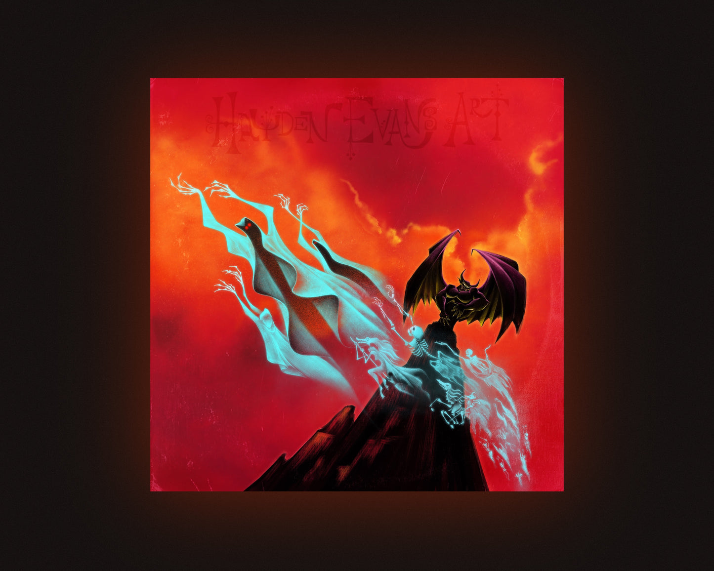 Bat Out Of Bald Mountain Art Print