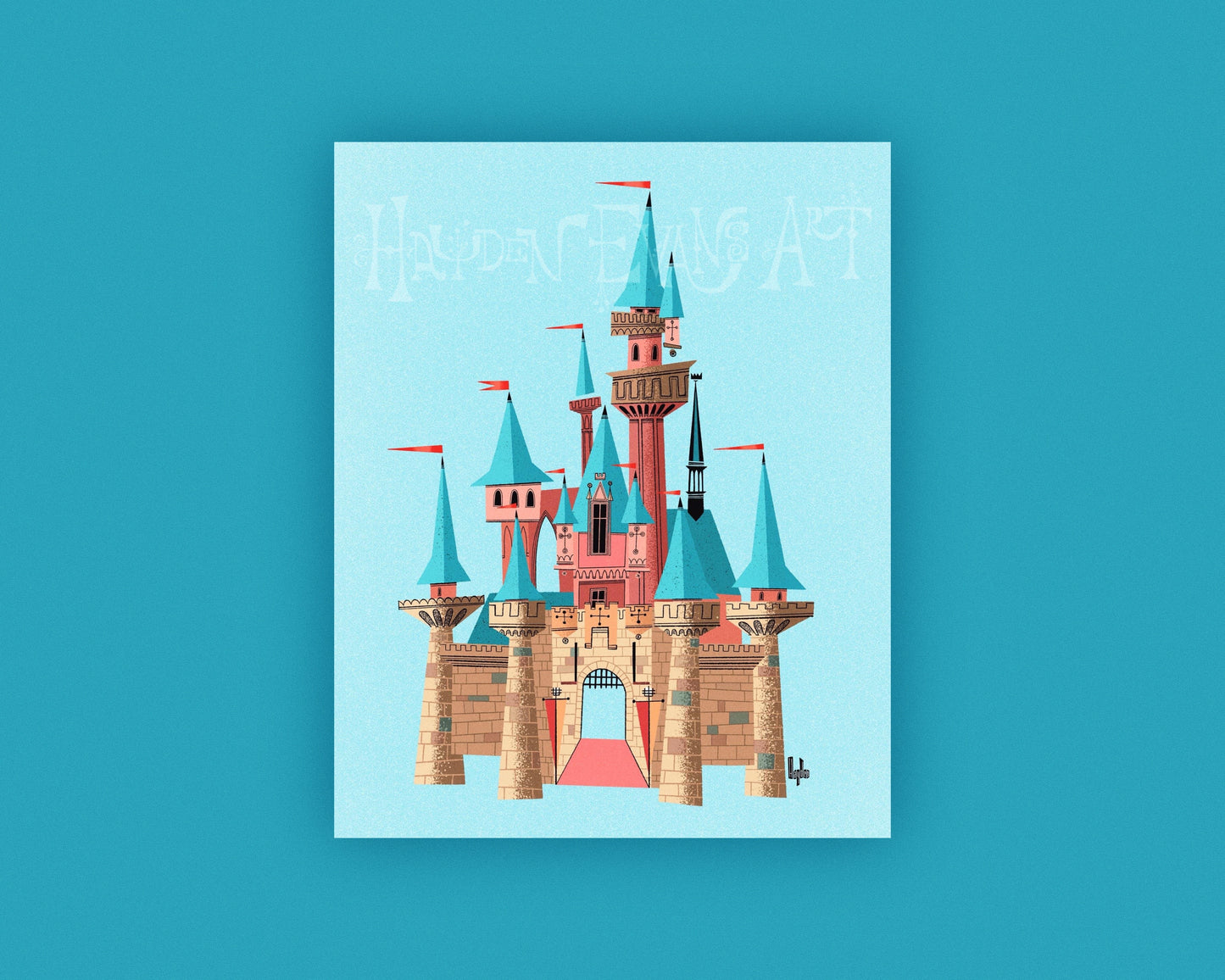 An Original Fantasy Castle Print