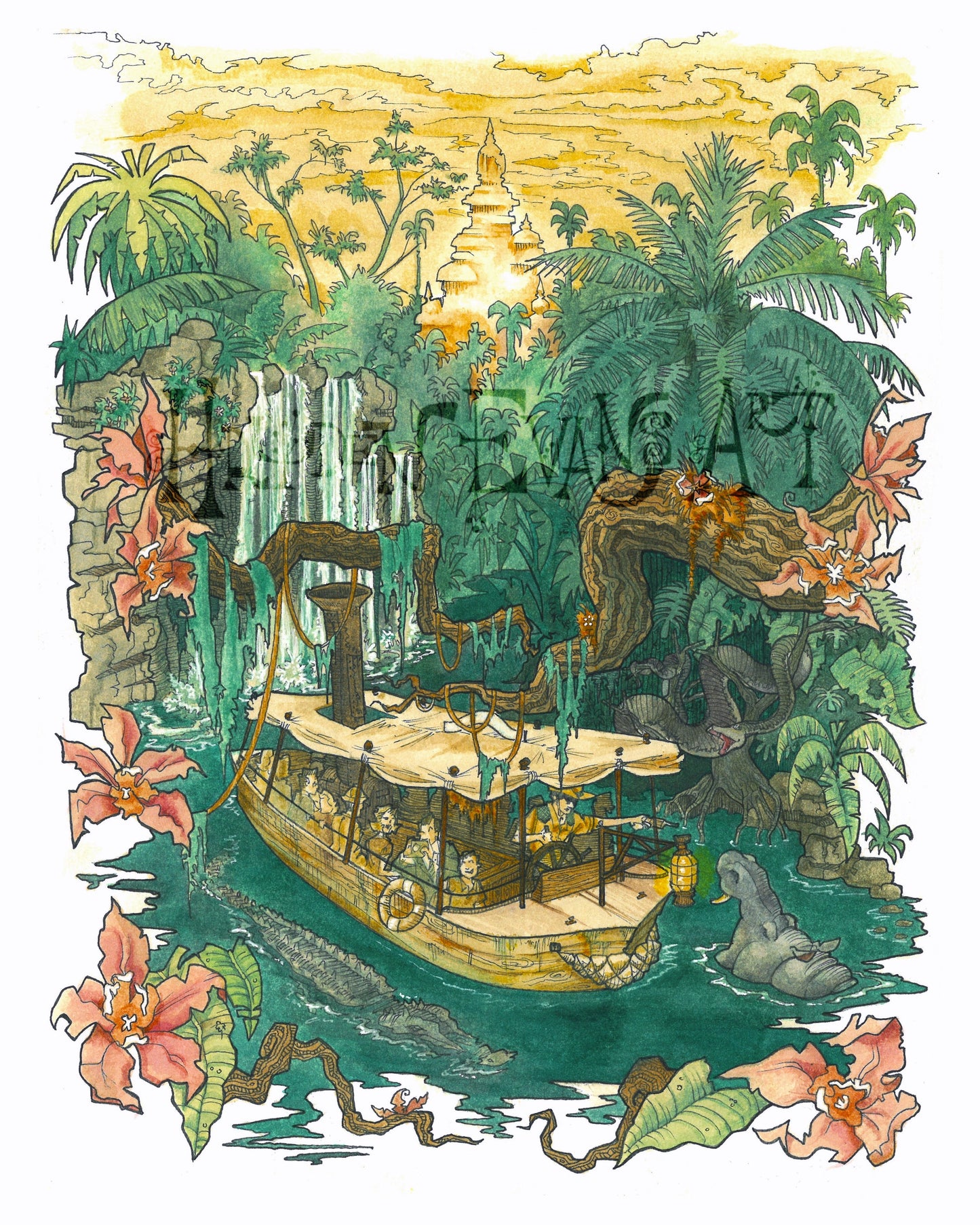 Mysterious Jungle Adventure Print