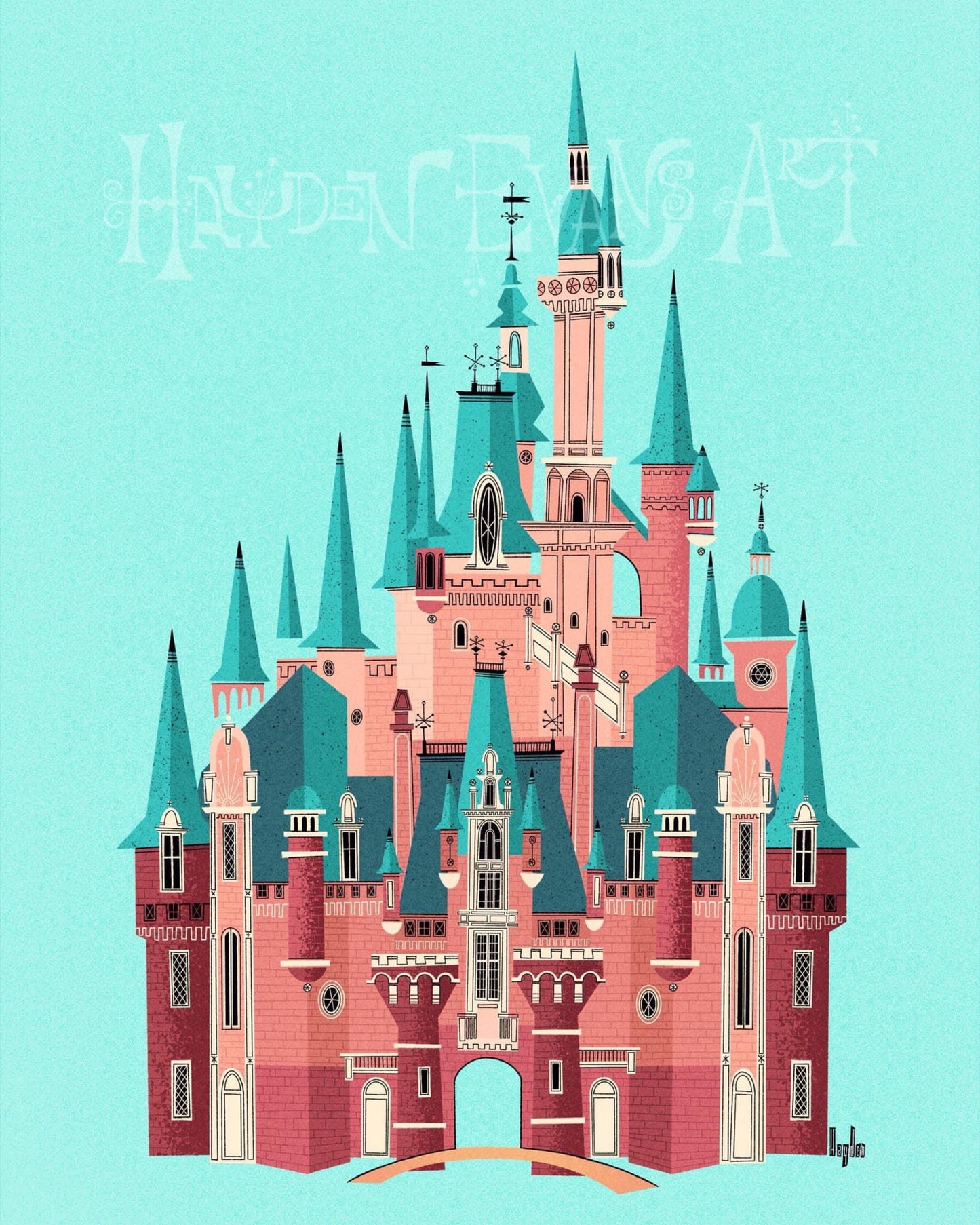 An Enchanted Castle Print