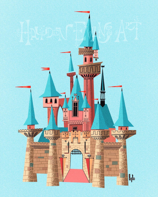An Original Fantasy Castle Print